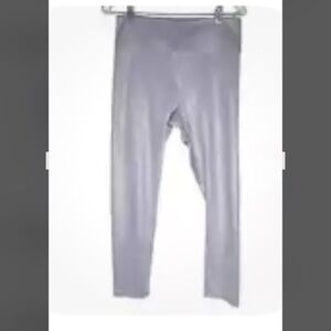 Fila lavender stretch Leggings yoga large high waist 7/8 length shimmer lilac